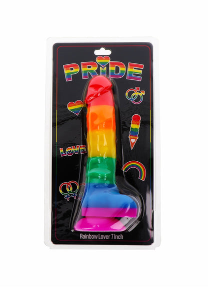 10556 toyjoy pride rainbow lover dildo 18cm