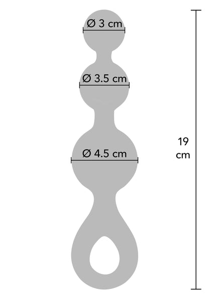 Crystal Trio Butt Plug Medium