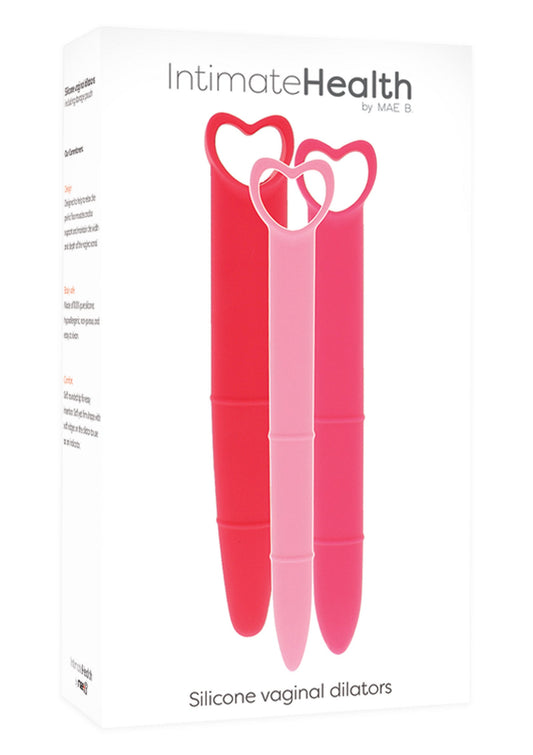 10956 mae b intimate health silicone vaginal dilators 3pcs