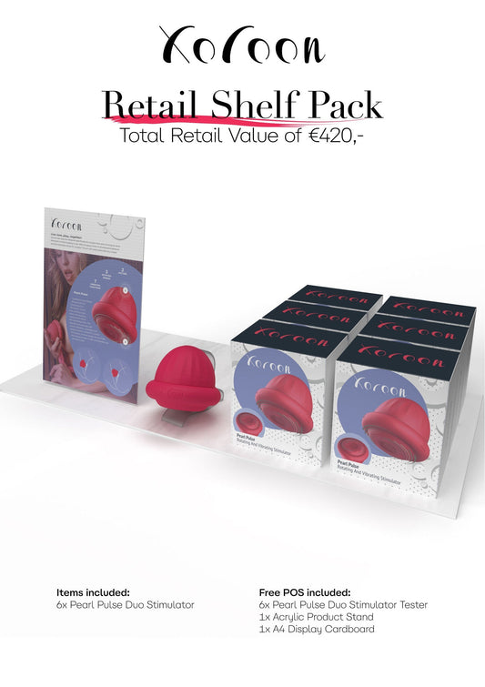 Retail Shelf Pack: Xocoon Pearl Pulse Duo Stimulator