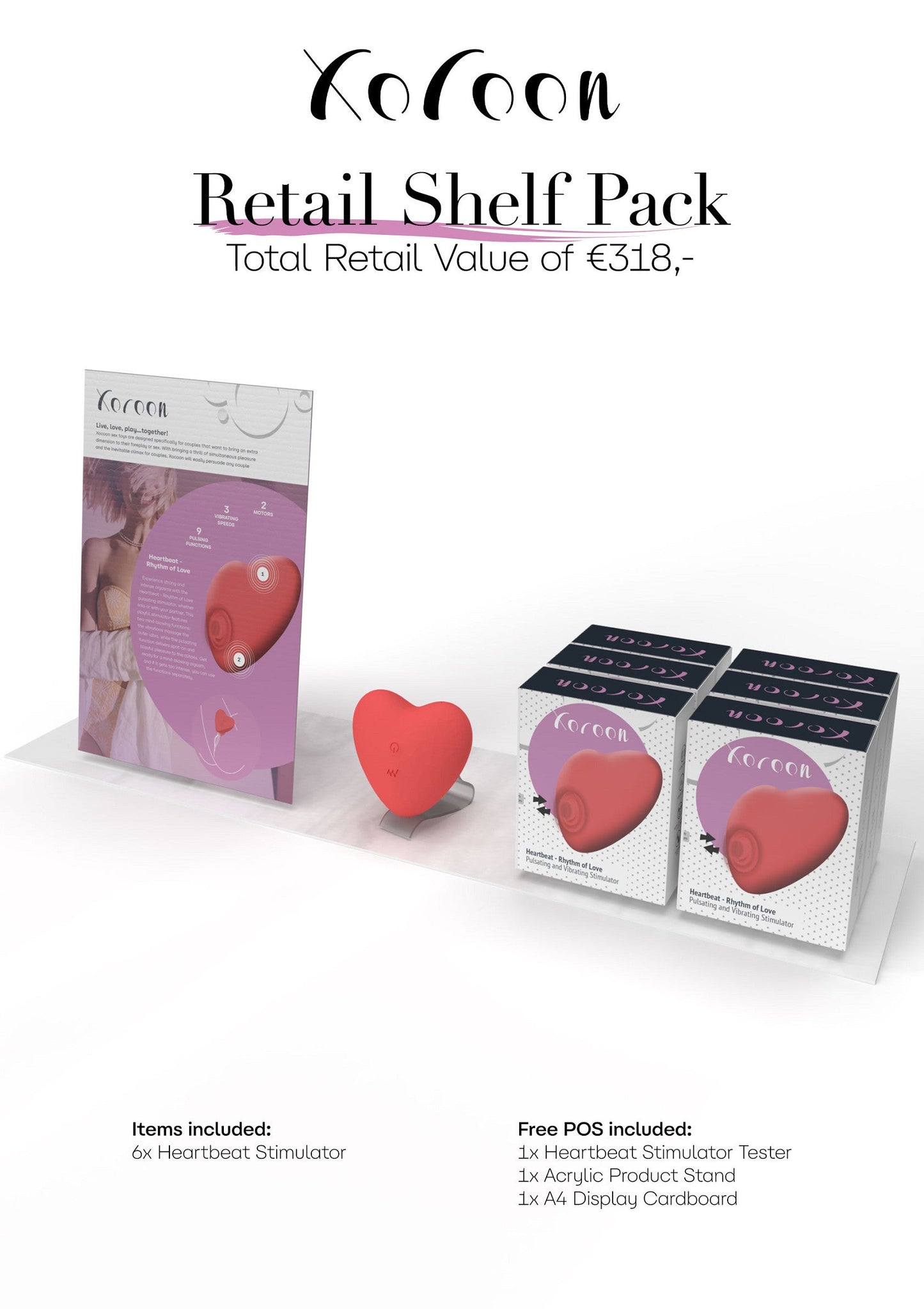 Retail Shelf Pack: Xocoon Heartbeat Pulsating Stimulator