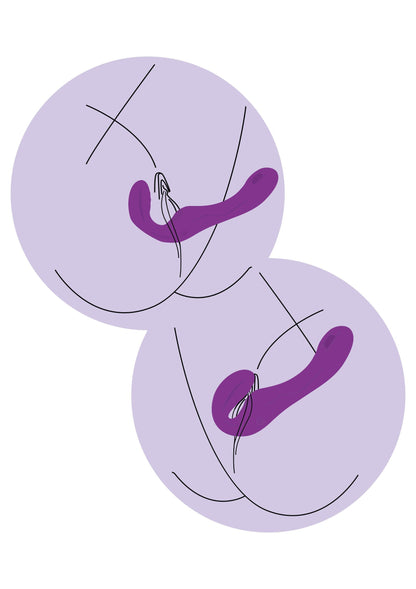 11109 xocoon strapless strap on pulse vibrator