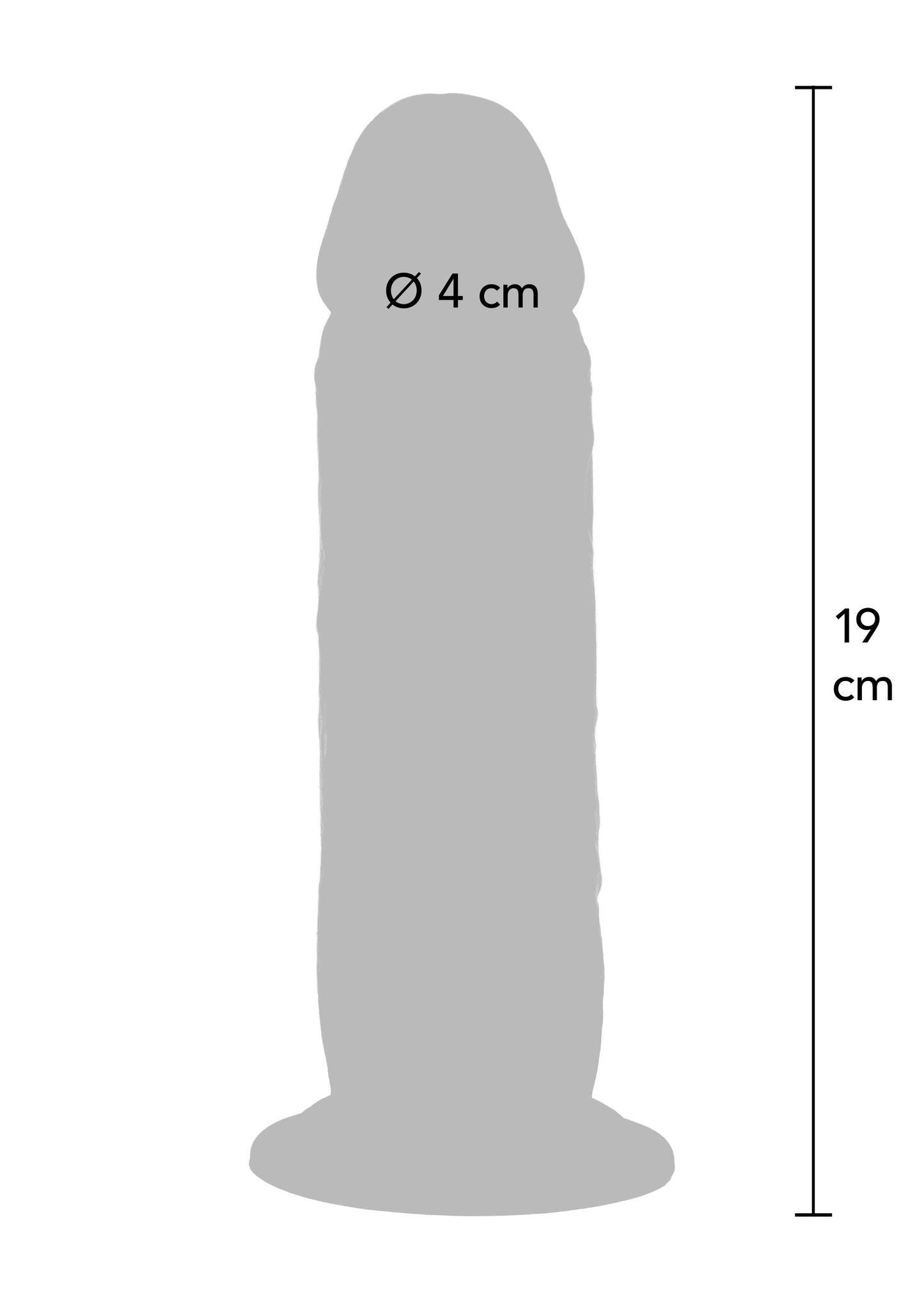 Foreskin Dong Vibrating Silicone 19 cm