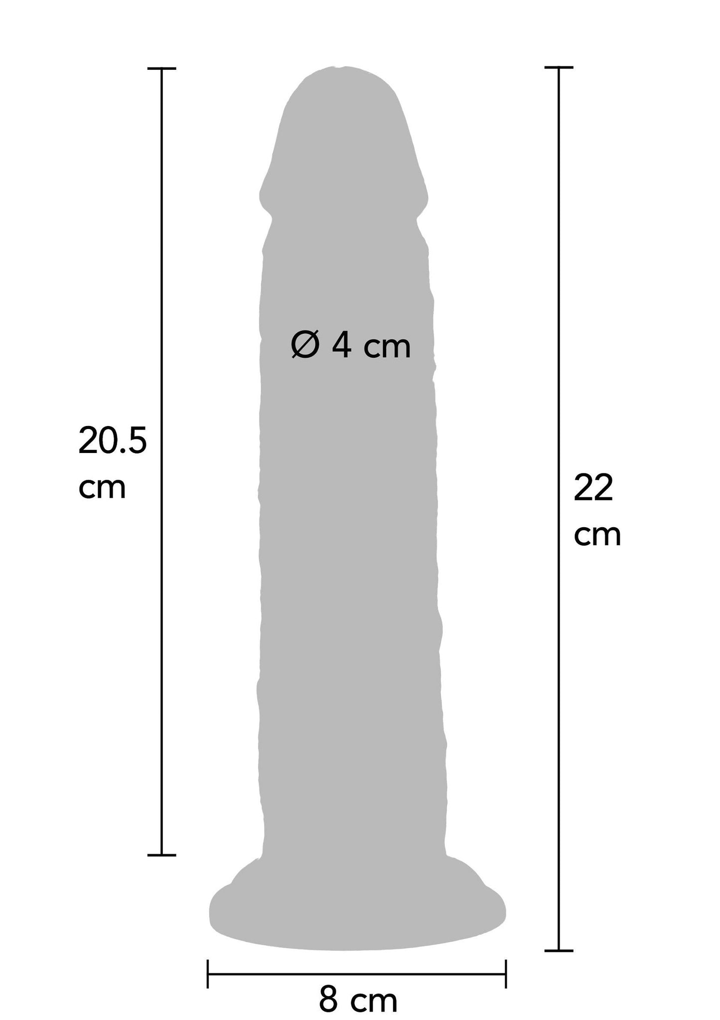 11202 toyjoy get real foreskin dong silicone 22cm