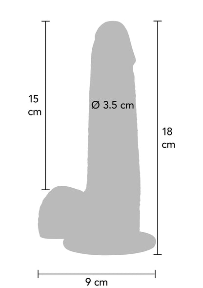 11203 toyjoy get real foreskin dildo silicone 18cm