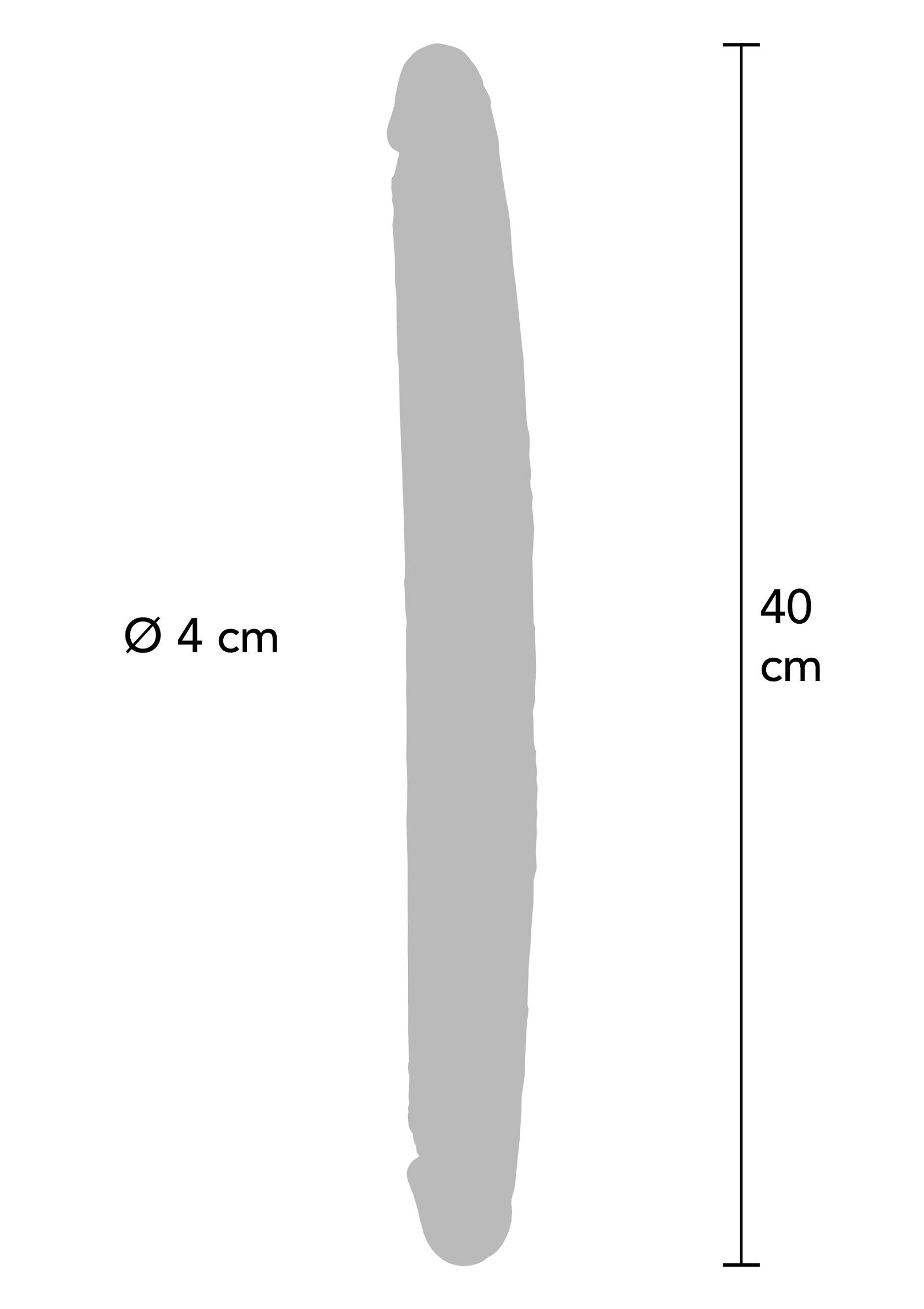 11207 toyjoy get real foreskin double dong silicone 40cm