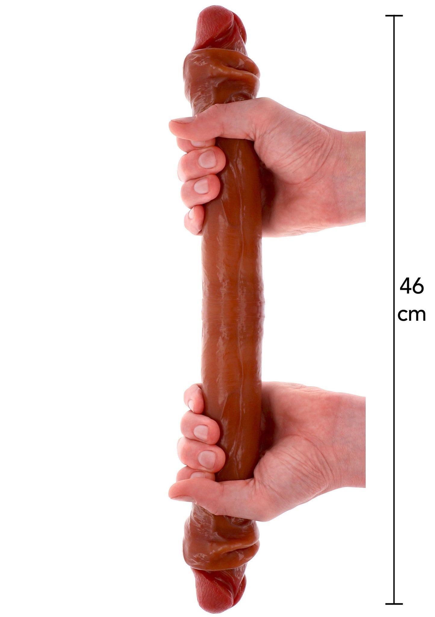 11208 toyjoy get real foreskin double dong silicone 46cm