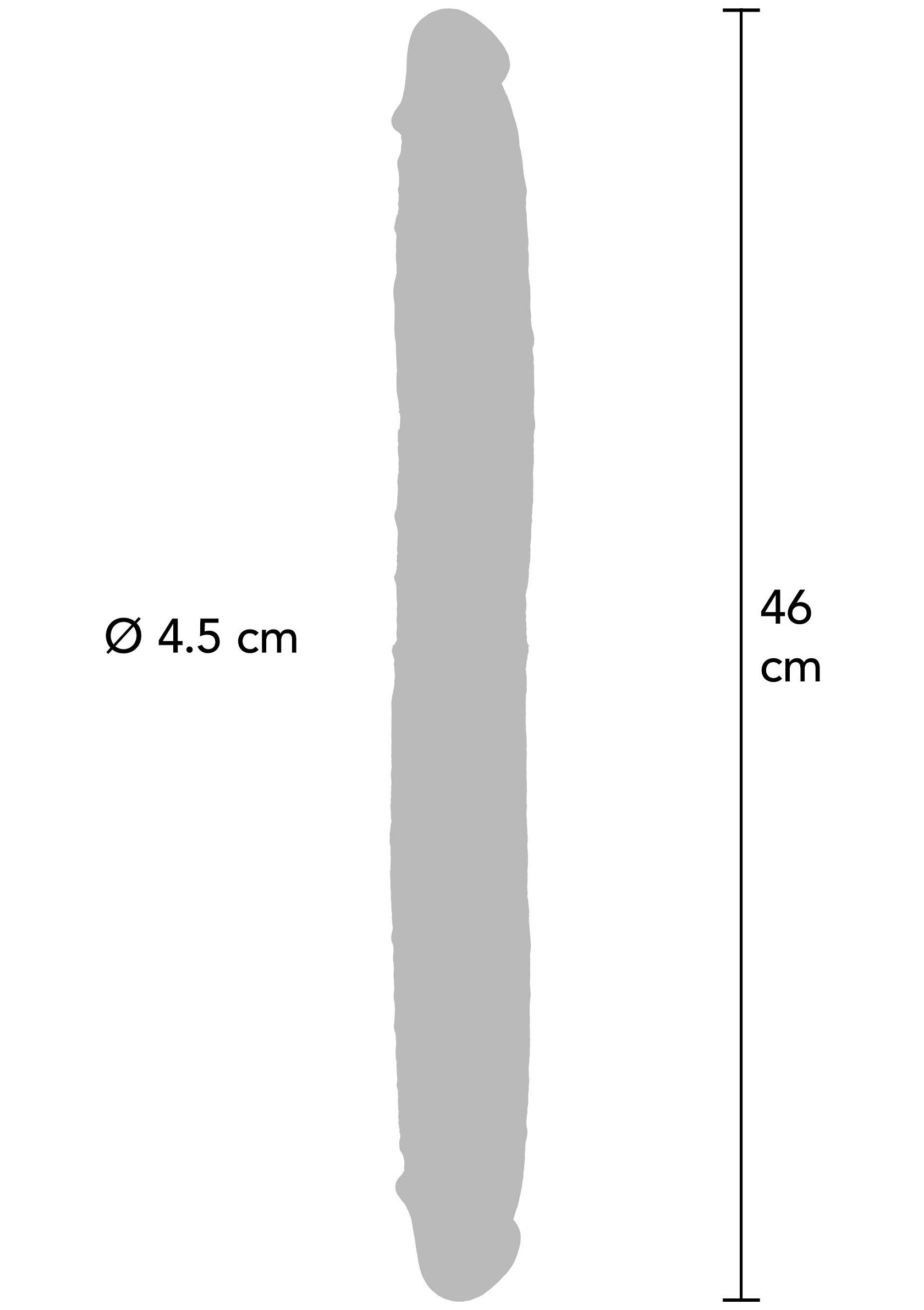 11208 toyjoy get real foreskin double dong silicone 46cm