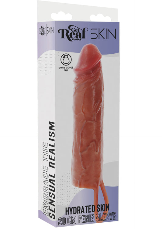 Hydrated Skin Penis Sleeve Silicone 20 cm