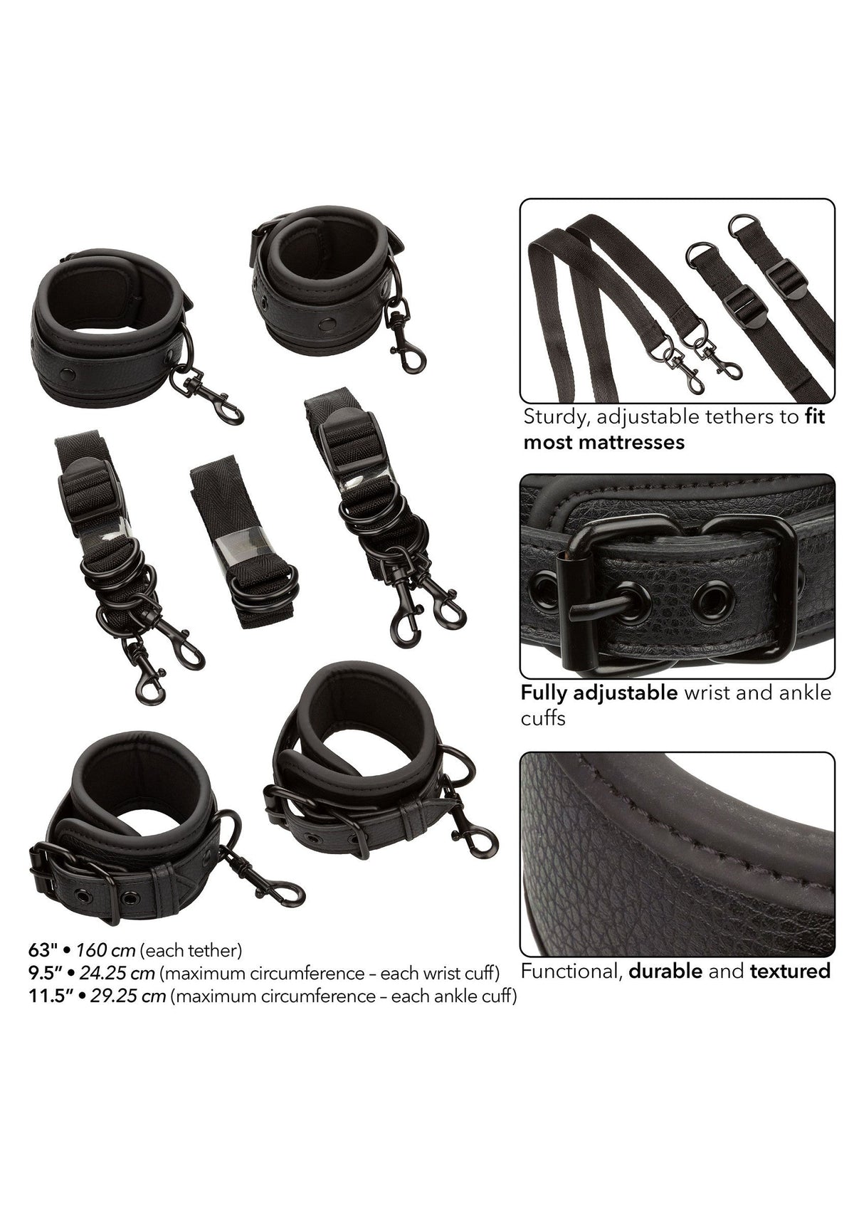11936 calexotics nocturnal nocturnal bed restraints
