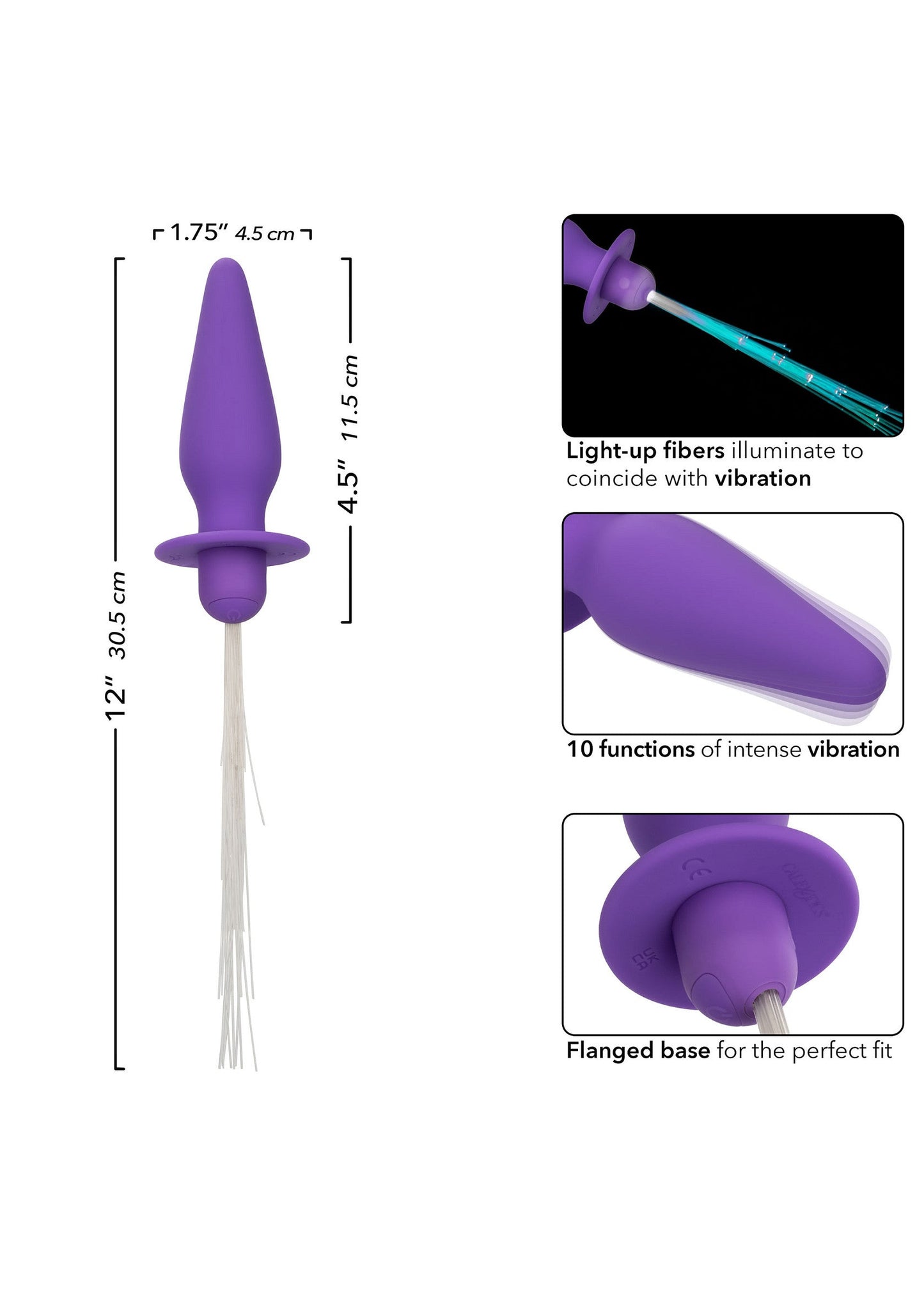 11975 calexotics southern lights vibrating light up anal probe