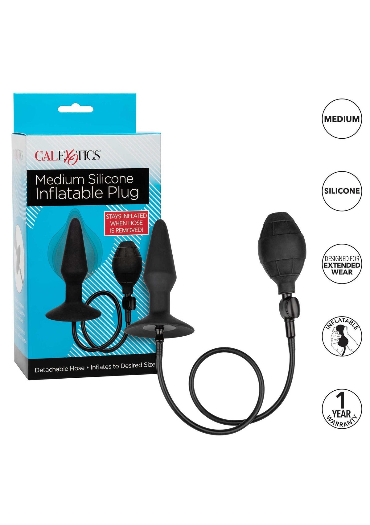 12031 calexotics anal medium inflatable plug