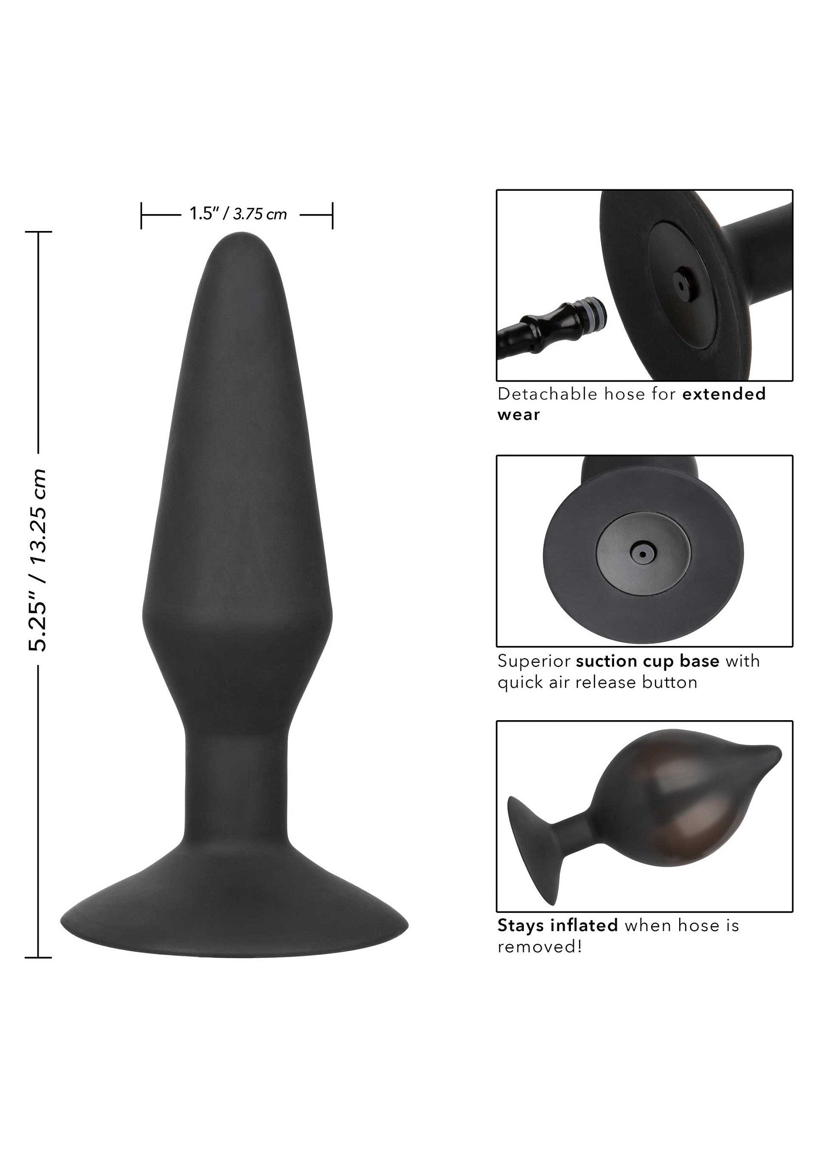 12032 calexotics anal large silicone inflatable plug