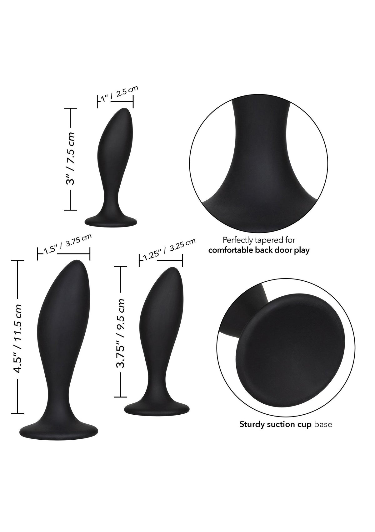 12035 calexotics anal silicone anal curve kit