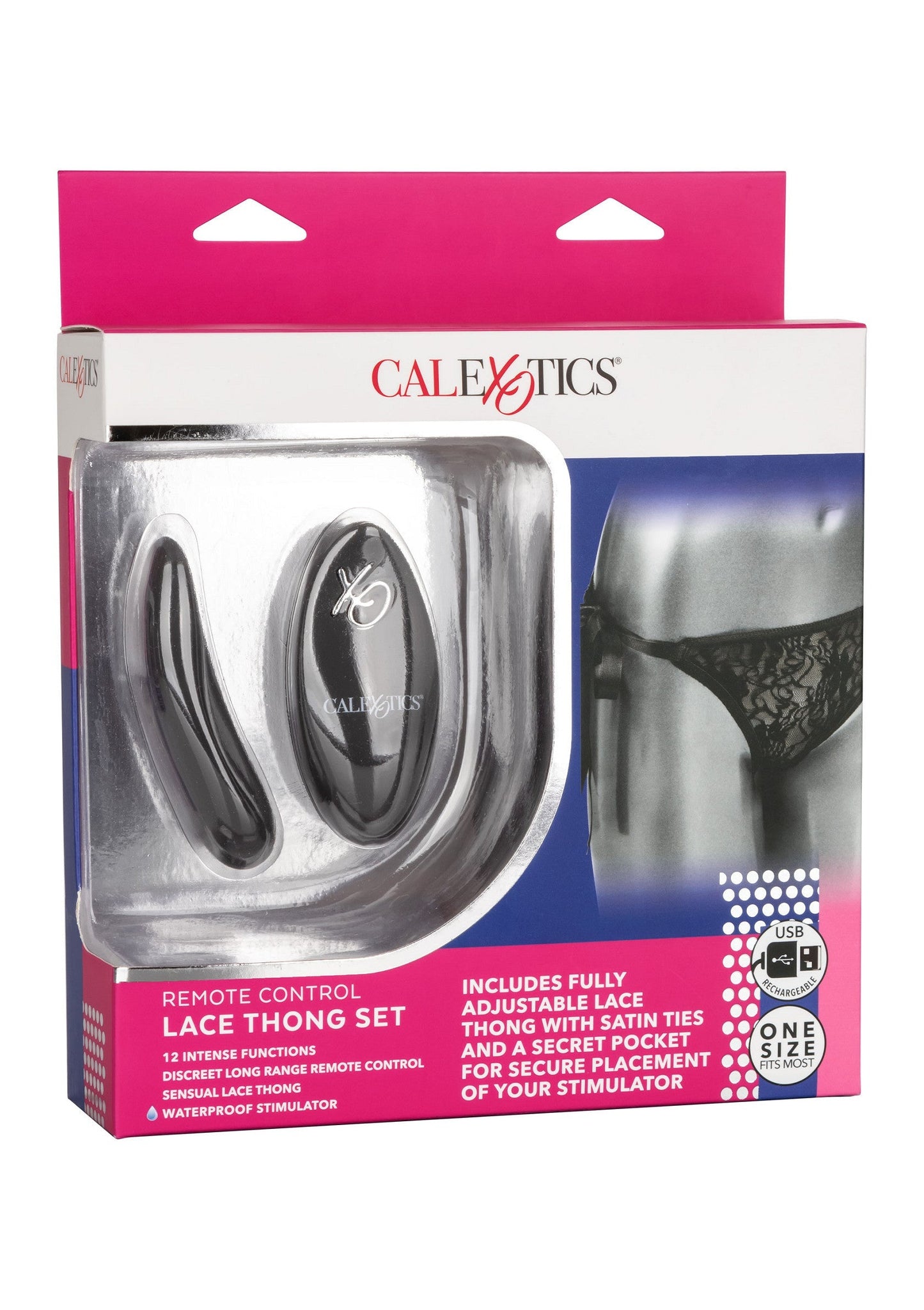 12051 calexotics remote controlled vibes remote control lace thong set