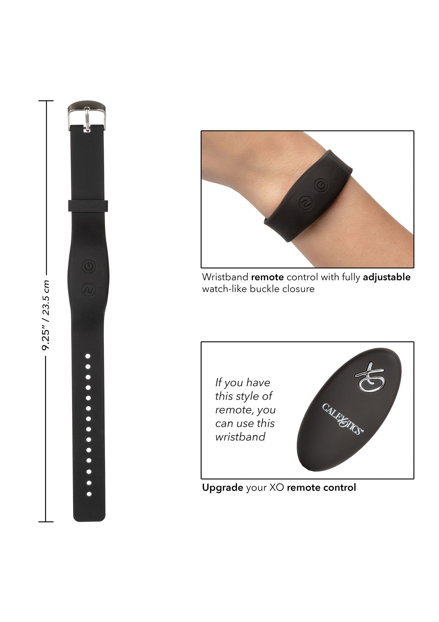 12056 calexotics remote controlled vibes wristband remote accessory