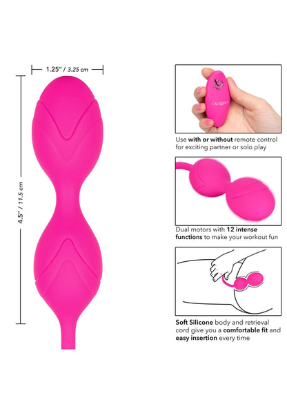 12058 calexotics remote controlled vibes remote dual motor kegel system