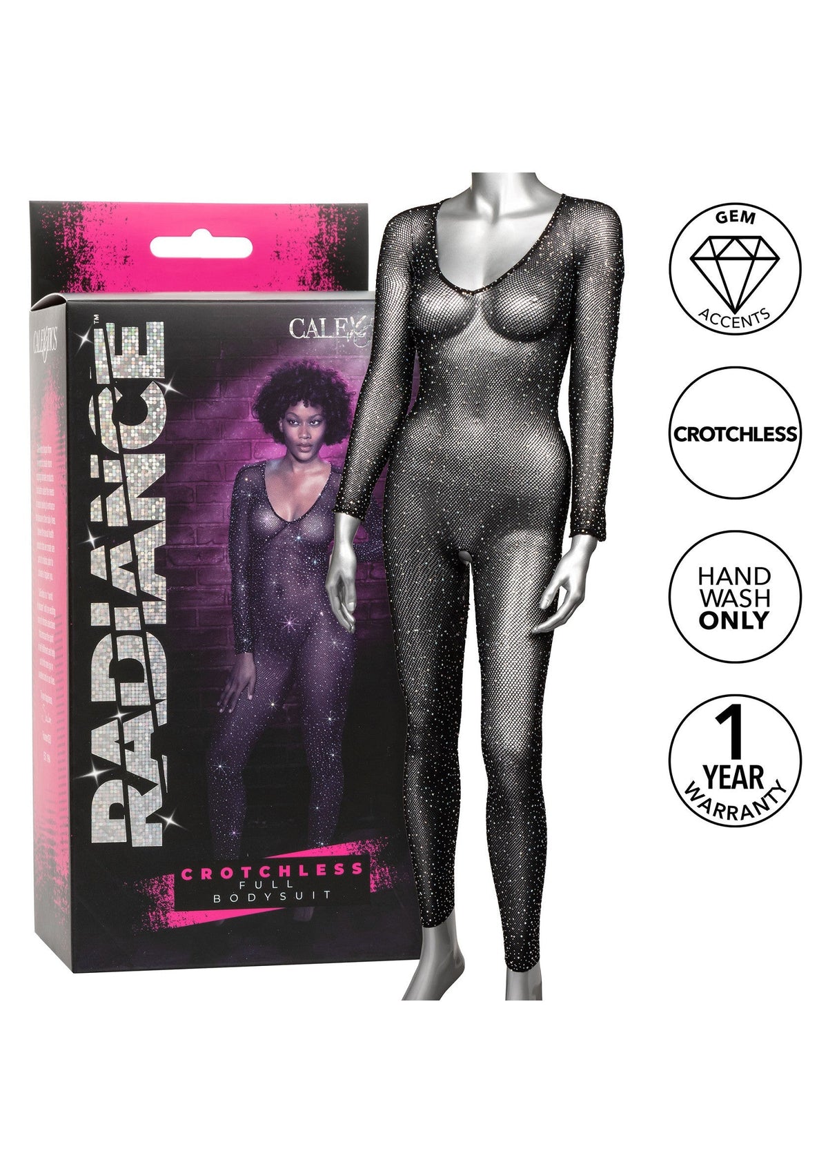 12271 calexotics radiance crotchless bodystocking