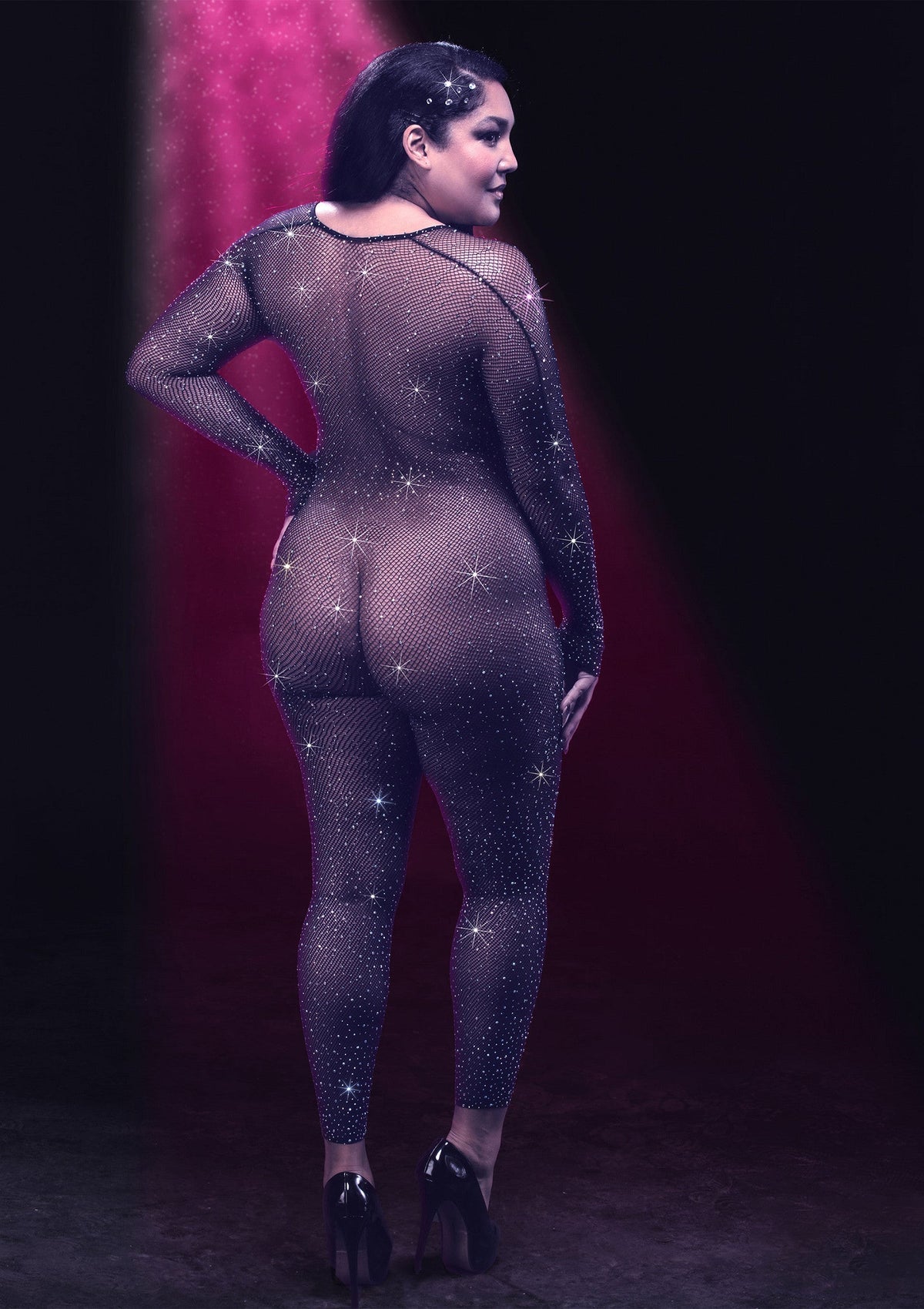 12272 calexotics radiance crotchless bodystocking plus