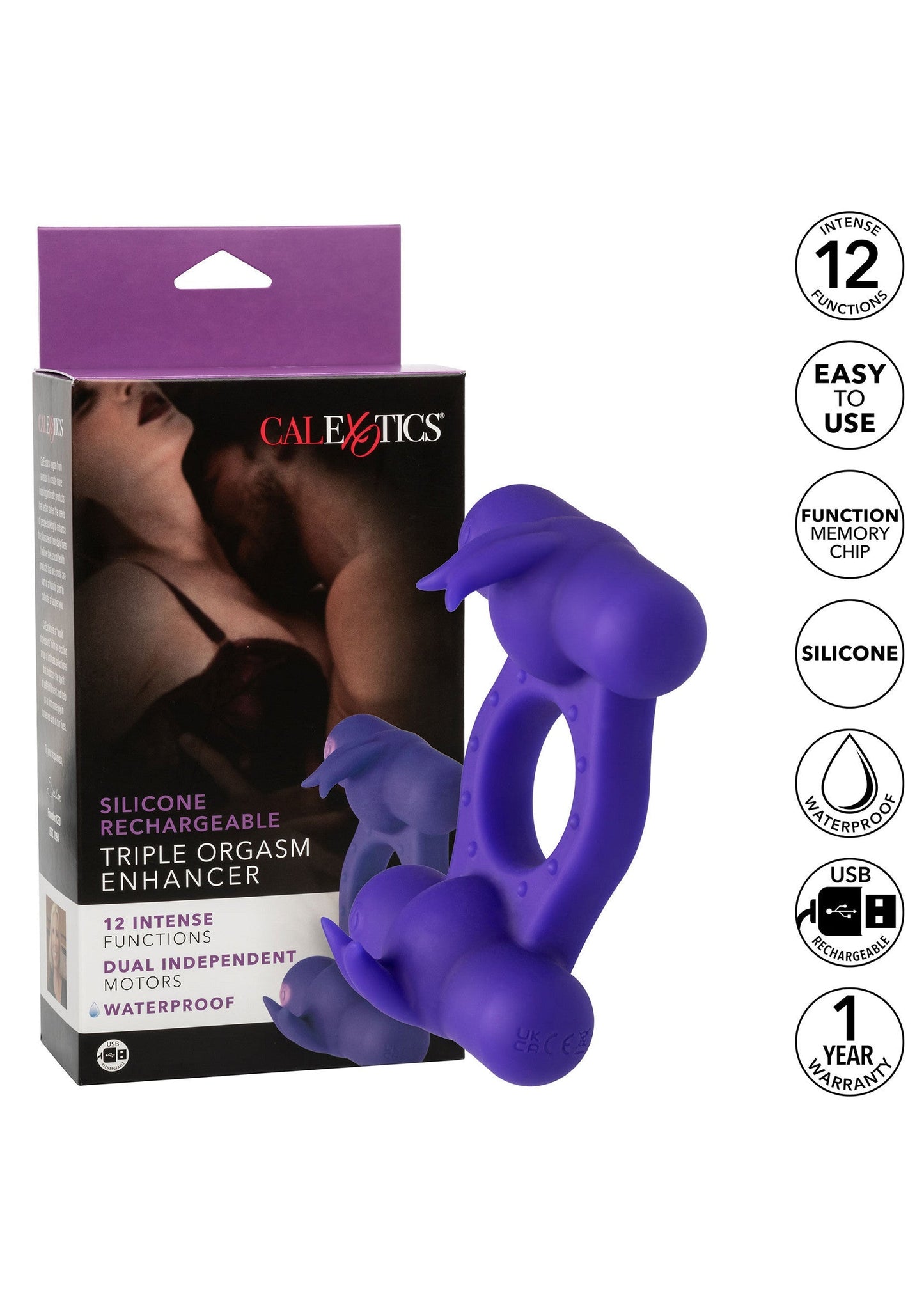 12304 calexotics couples enhancers triple orgasm enhancer