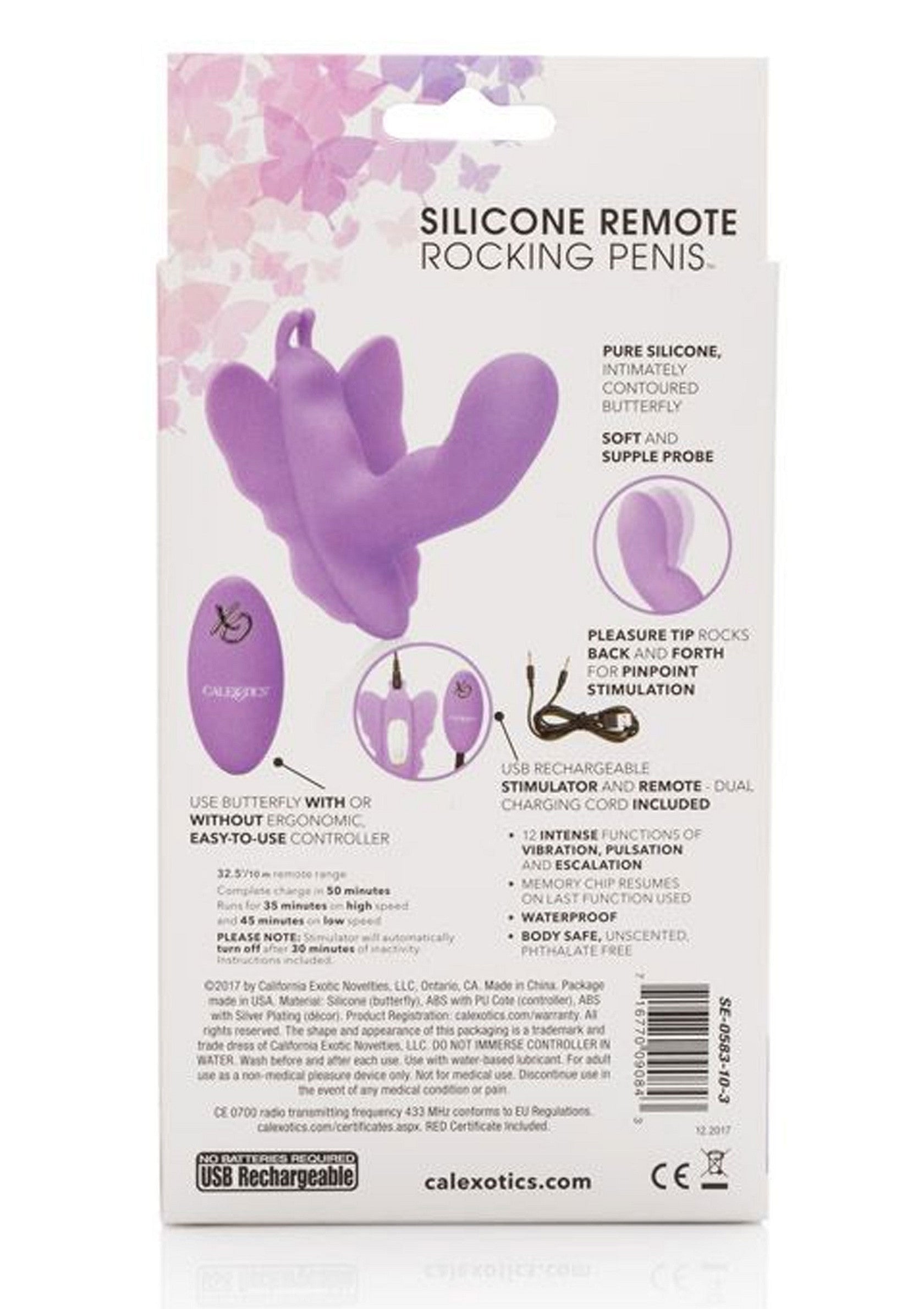 12400 calexotics venus butterfly butterfly remote rocking penis