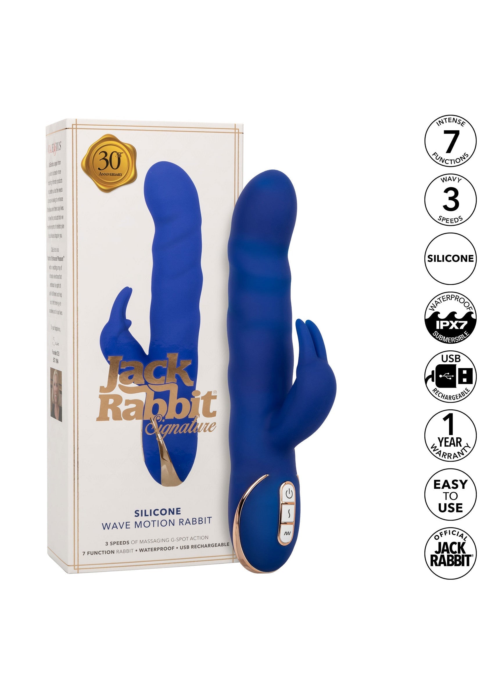 12430 calexotics jack rabbits signature silicone wave motion rabbit