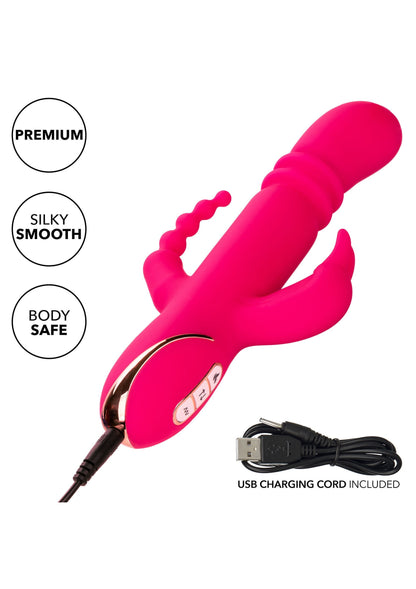 12432 calexotics jack rabbits signature heated silicone triple rabbit