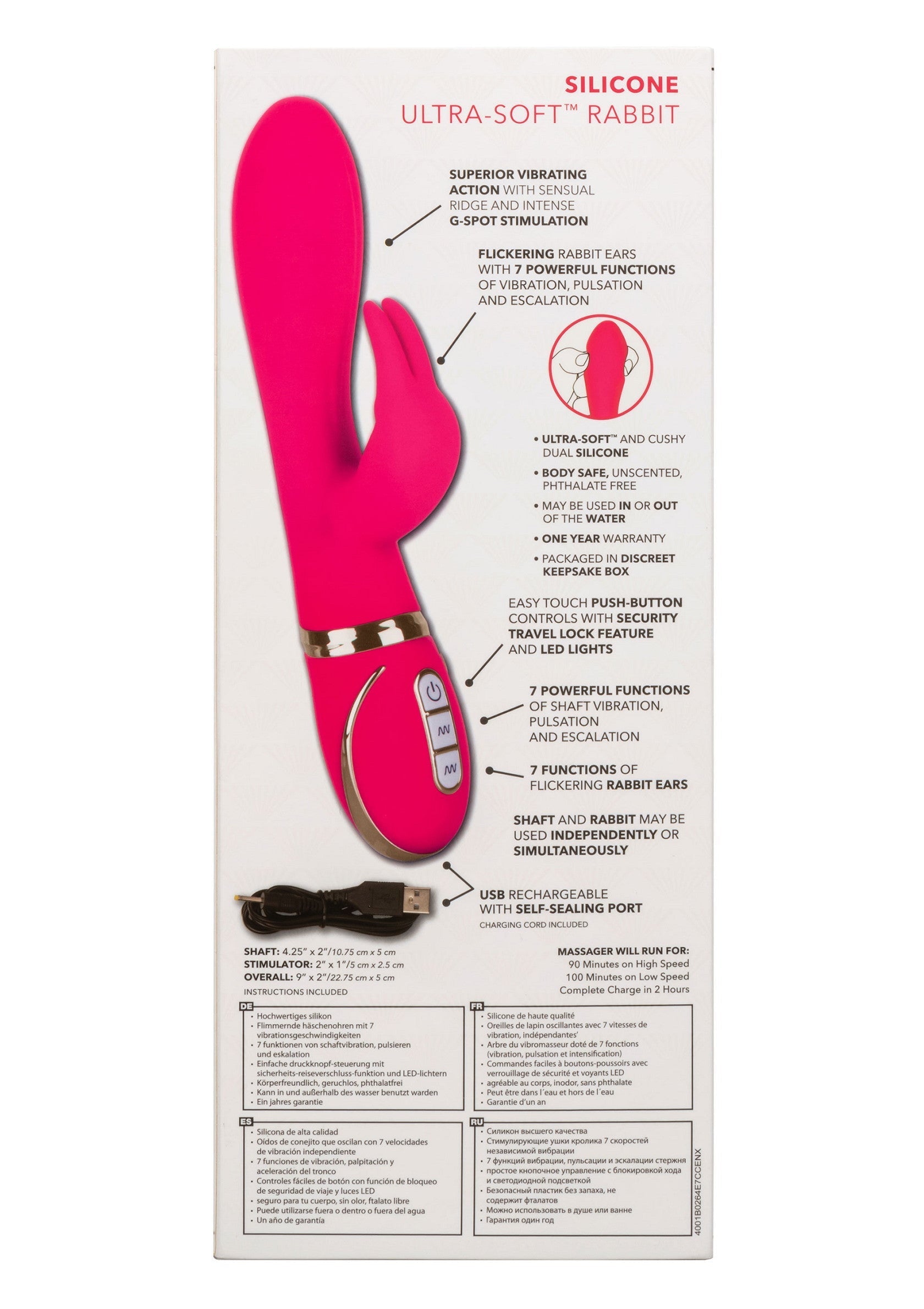 12437 calexotics jack rabbits signature silicone ultra soft rabbit