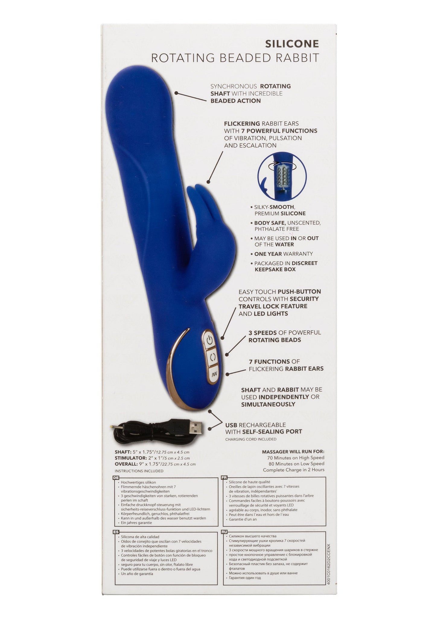 12438 calexotics jack rabbits signature silicone rotating rabbit