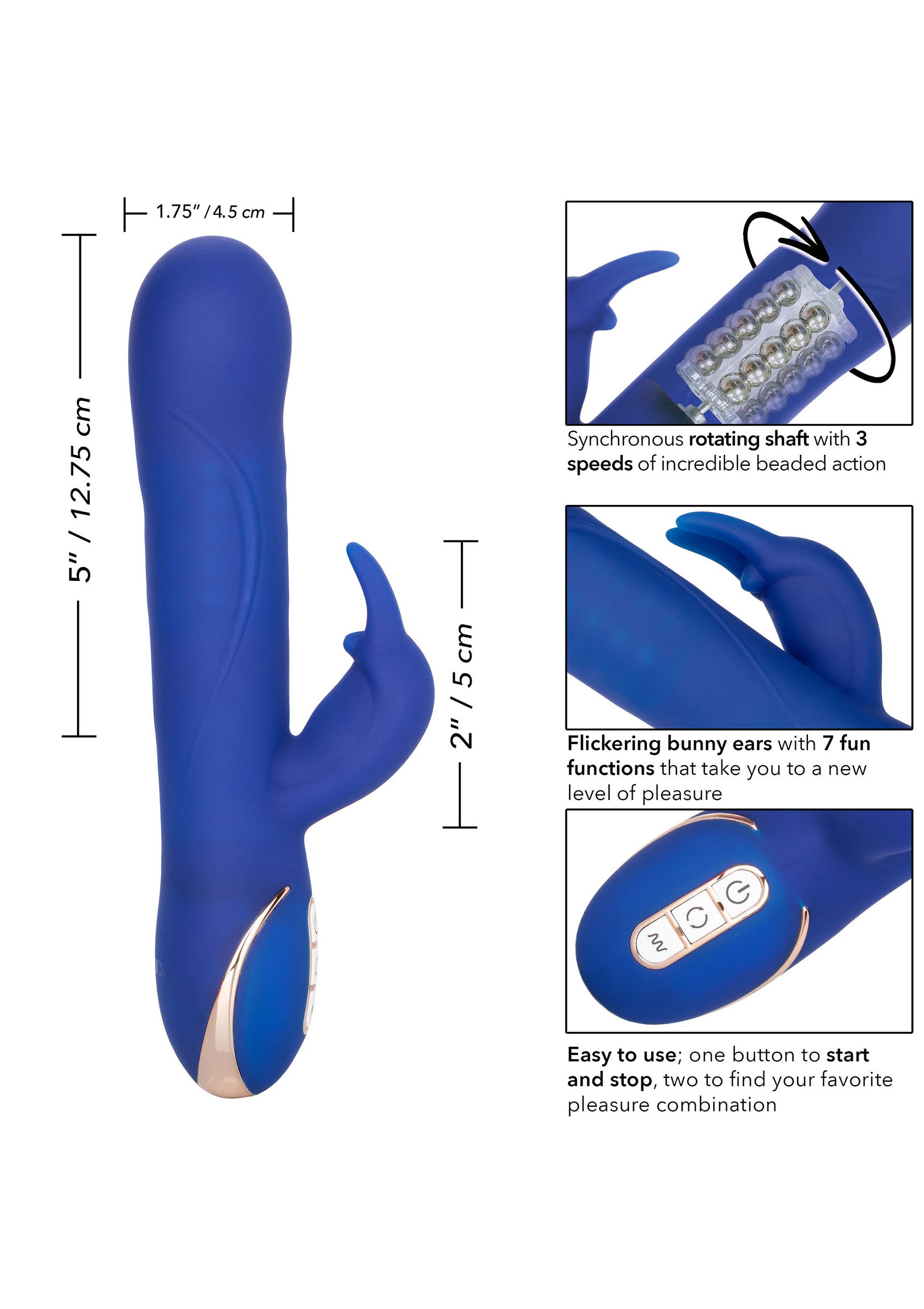 12438 calexotics jack rabbits signature silicone rotating rabbit