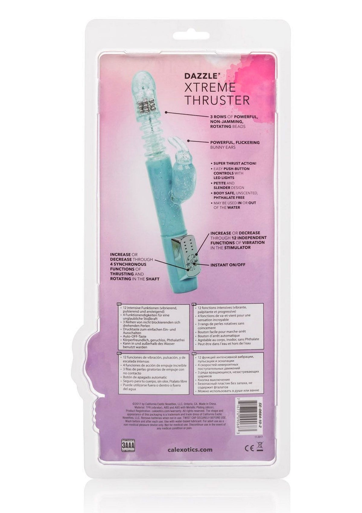 12476 calexotics personality vibes dazzle xtreme thruster