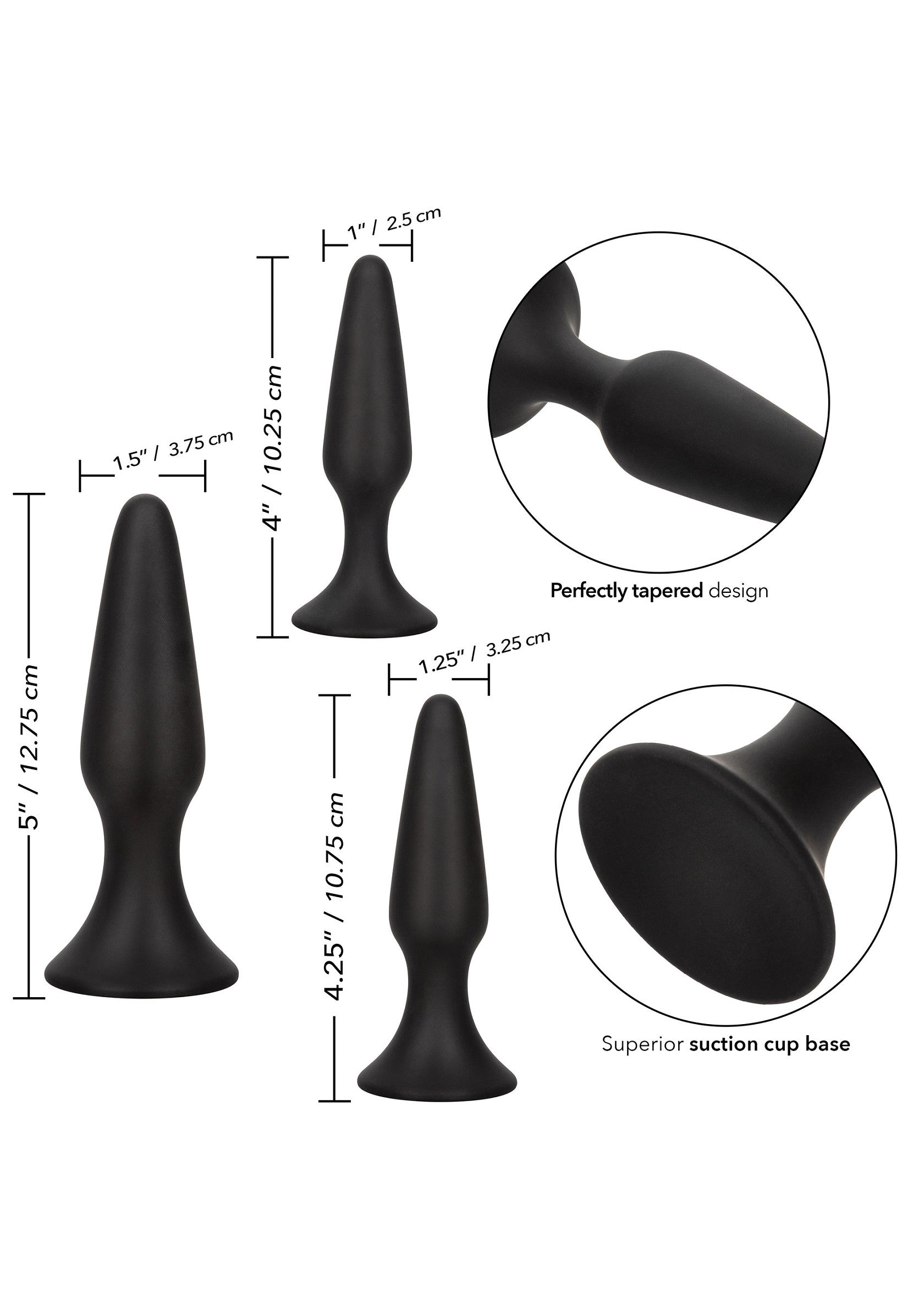 12617 calexotics colt gear colt silicone anal trainer kit