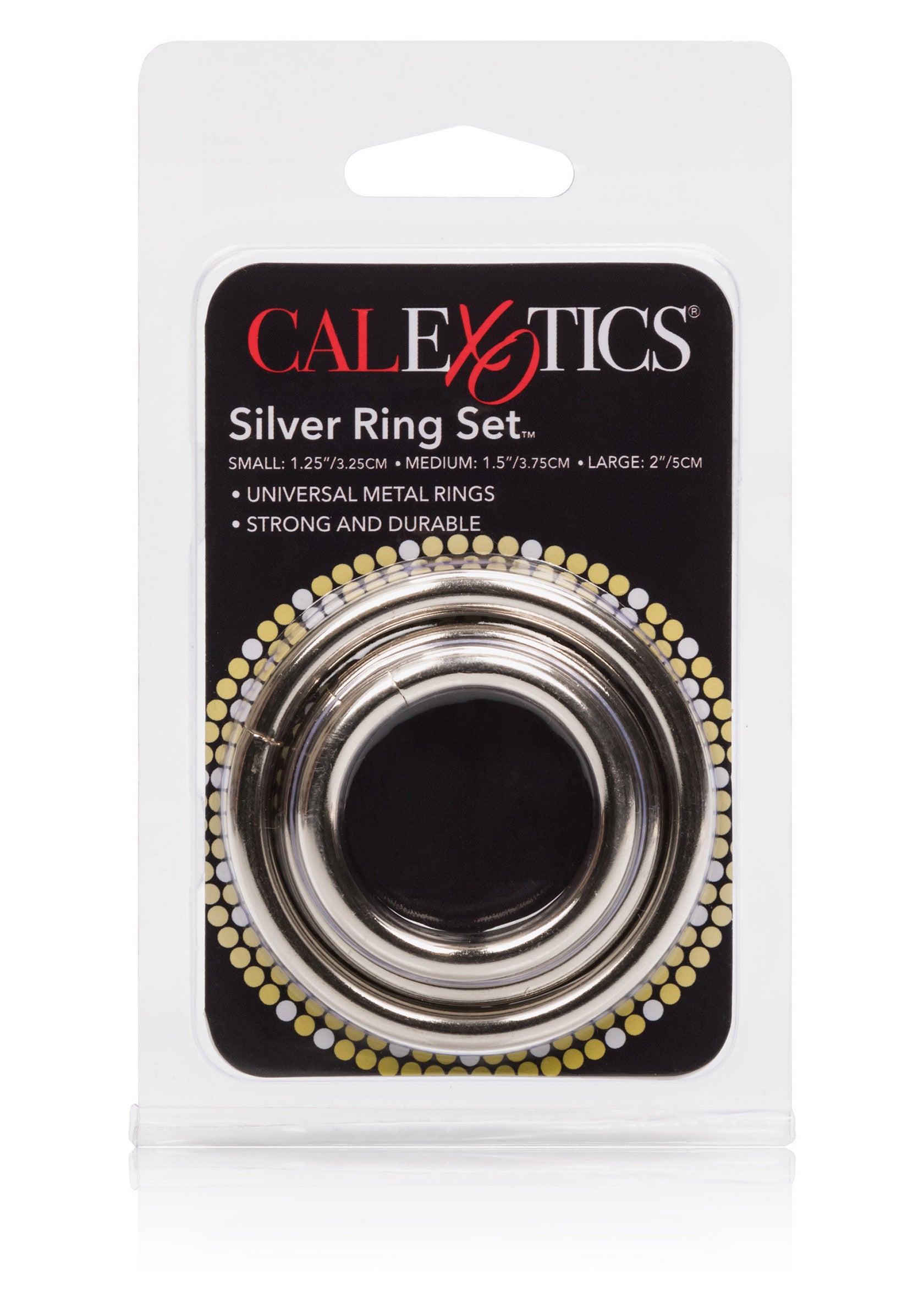 12701 calexotics rings silver ring 3 piece set