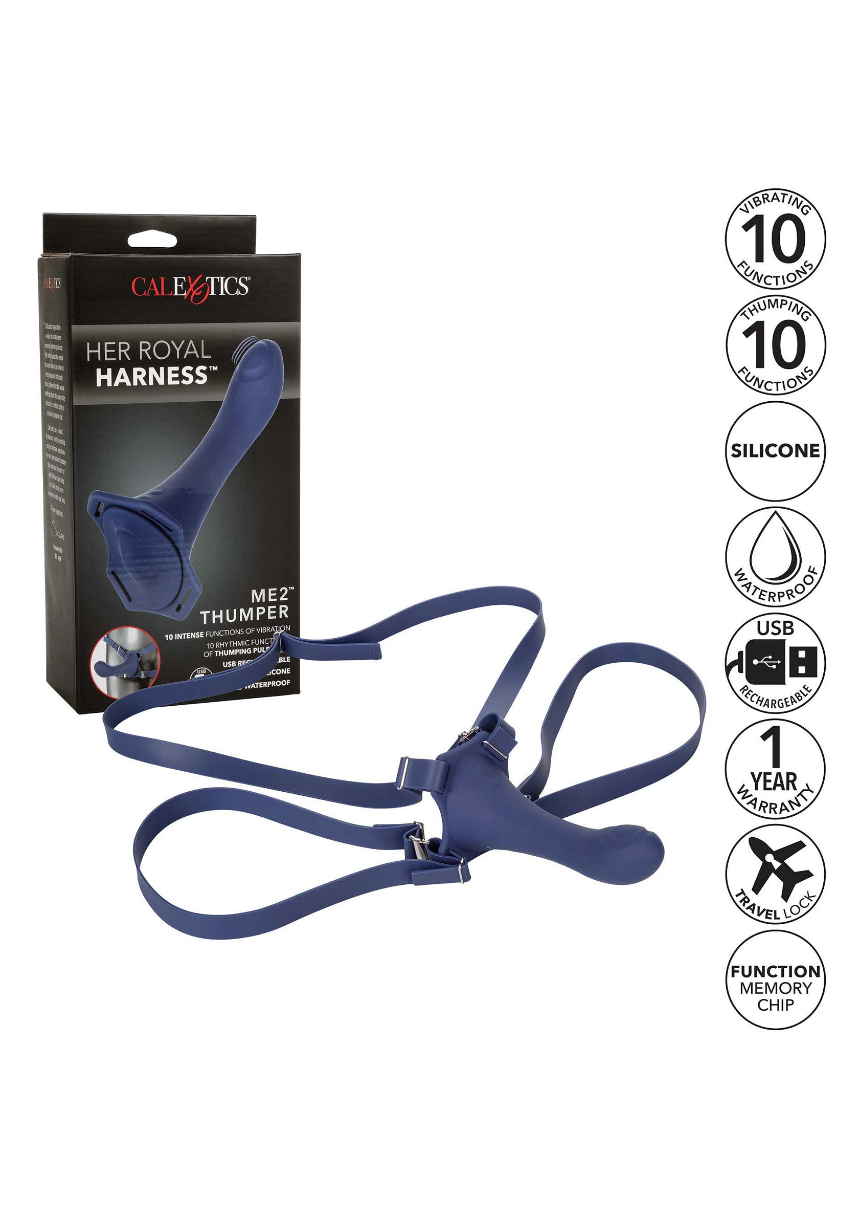 12869 calexotics her royal harness her royal harness me2 thumper