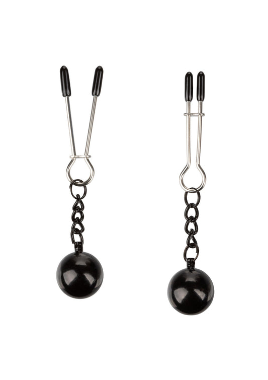 12917 calexotics nipple play weighted tweezer nipple clamps