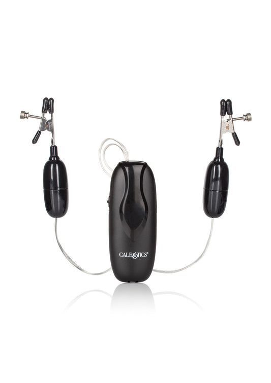 12928 calexotics nipple play vibrating nipple clamps