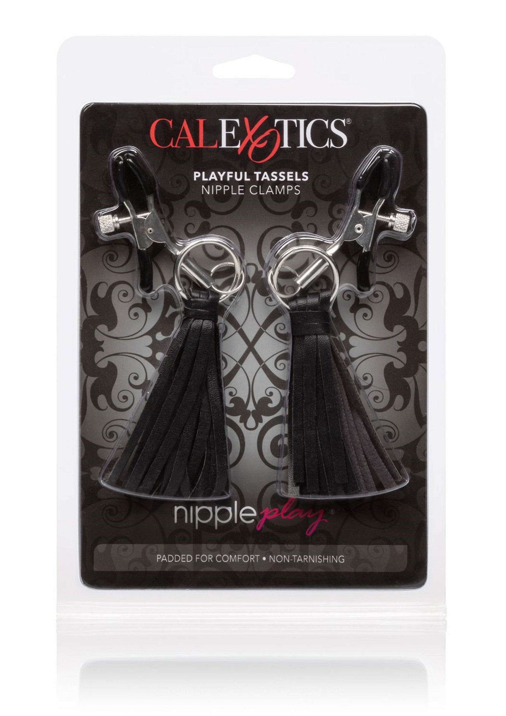 12956 calexotics nipple play playful tassels nipple clamps