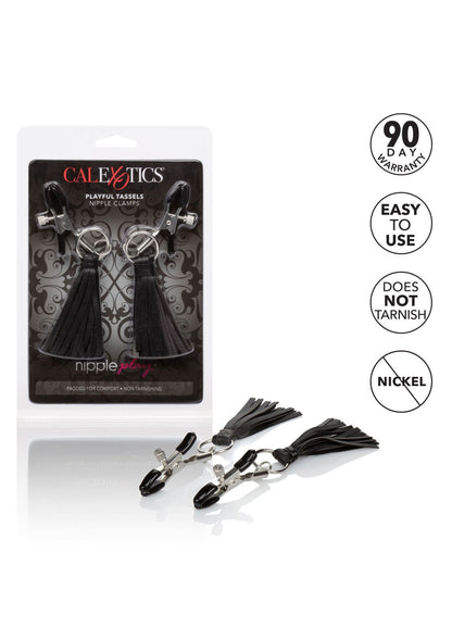 12956 calexotics nipple play playful tassels nipple clamps