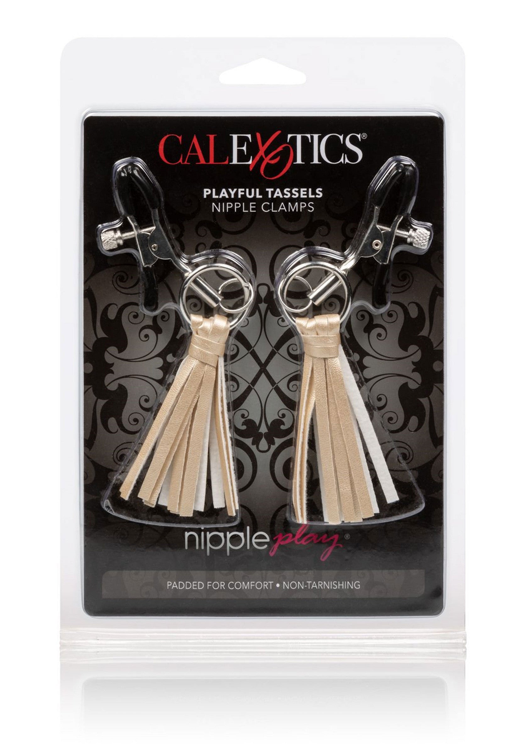 12956 calexotics nipple play playful tassels nipple clamps
