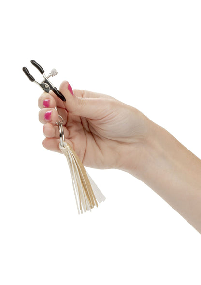 12956 calexotics nipple play playful tassels nipple clamps