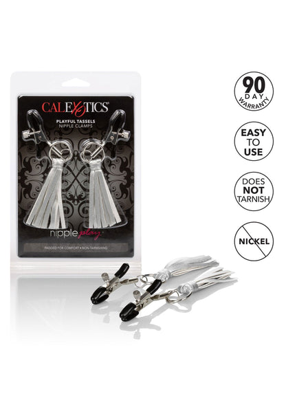 12956 calexotics nipple play playful tassels nipple clamps