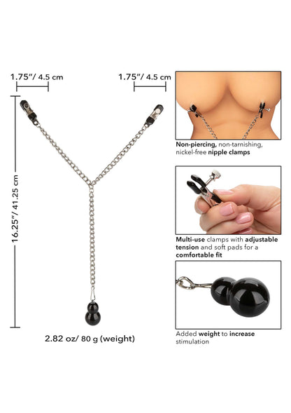 12957 calexotics nipple play weighted nipple clamps