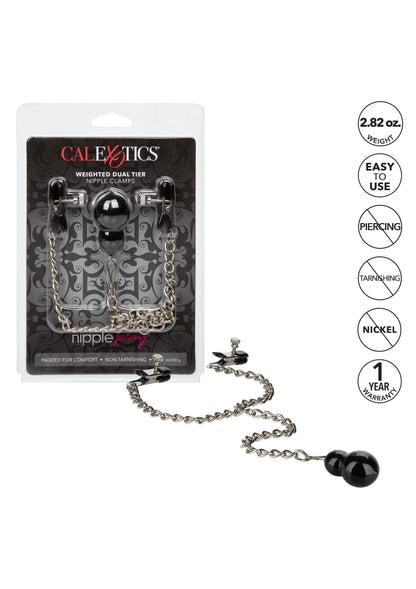 12957 calexotics nipple play weighted nipple clamps
