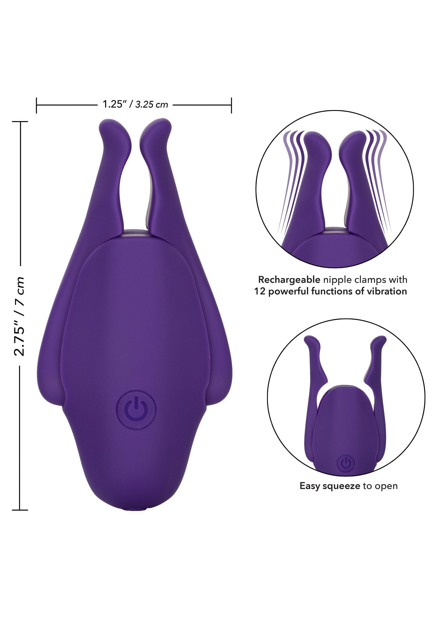 12959 calexotics nipple play rechargeable nipplettes