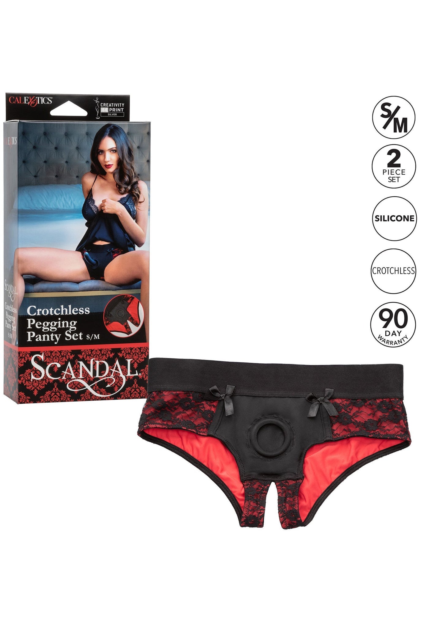 13039 calexotics scandal scandal crotchless set sm
