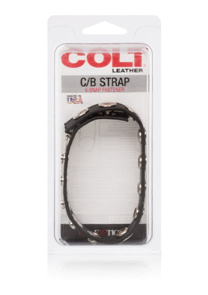 13268 calexotics colt gear colt leather cb strap 8 snap