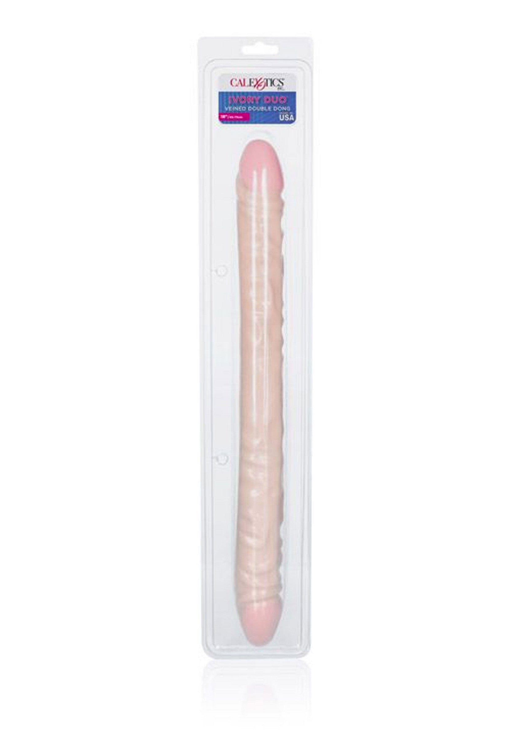 13309 calexotics lifelike dongs veined double dong 18 inch