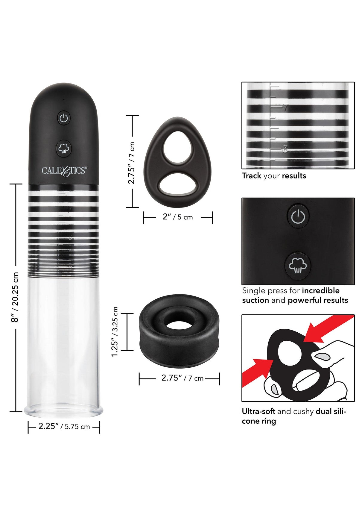 13389 calexotics optimum series rechargeable ez pump kit