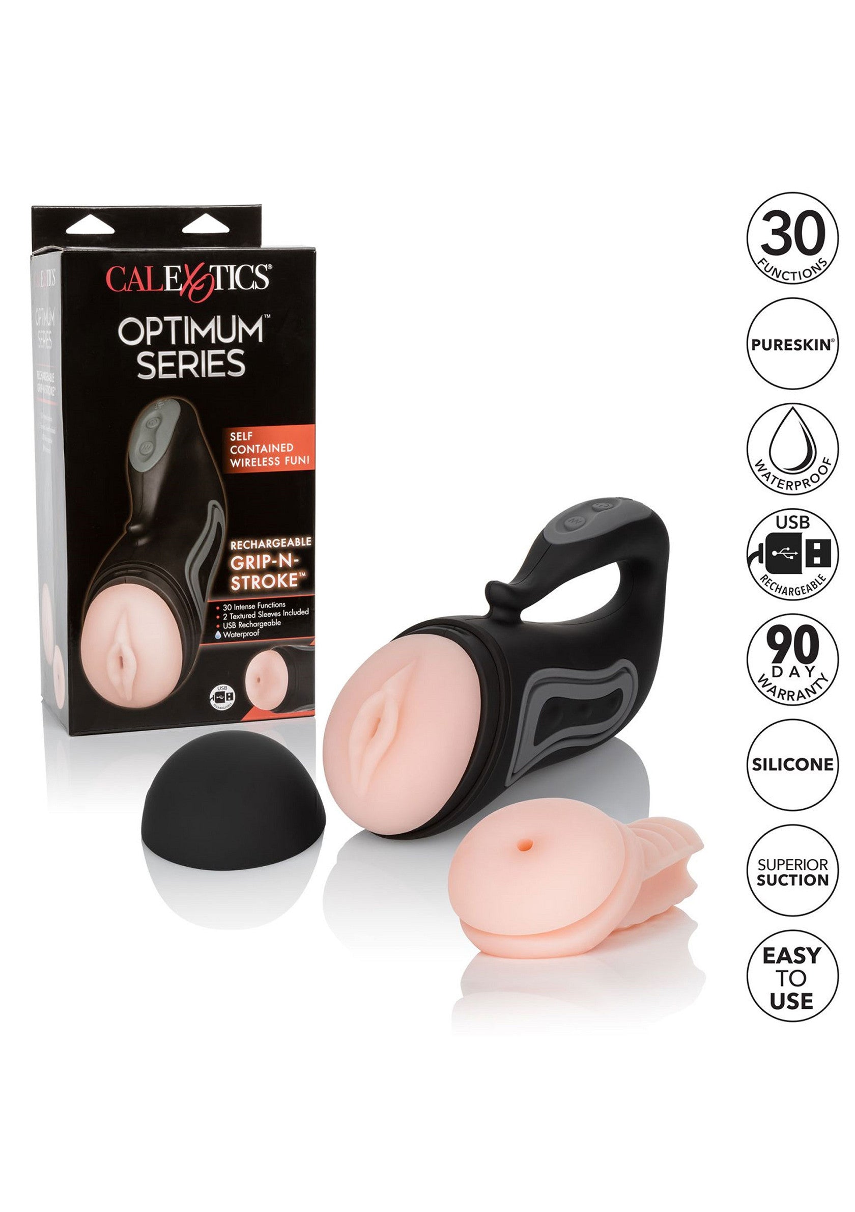 13390 calexotics optimum series rechargeable grip n stroke