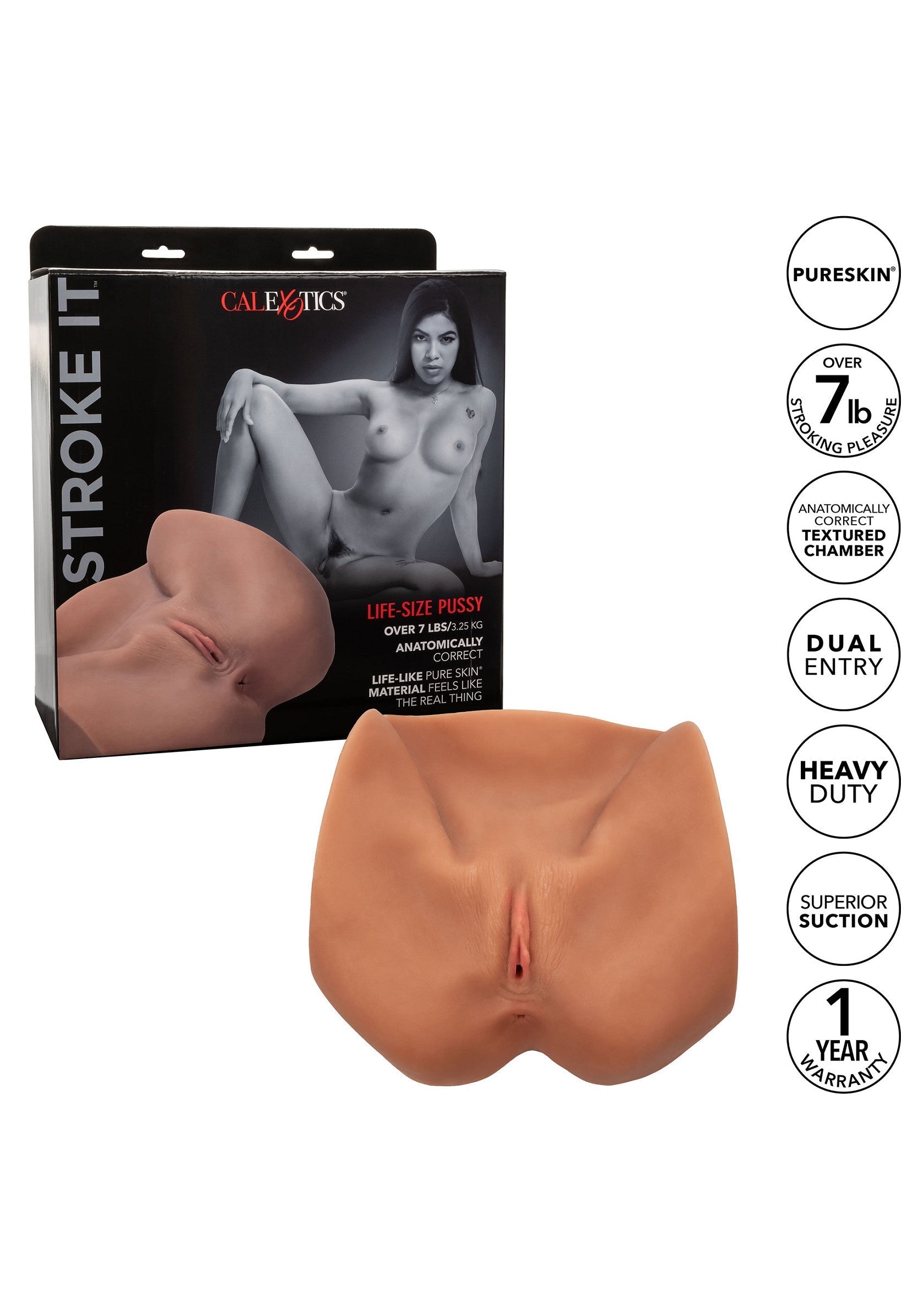 13508 calexotics stroke it stroke it life size pussy